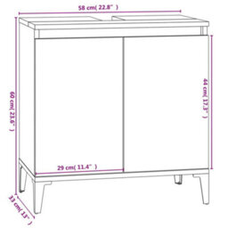 Berkfield 3 Piece Bathroom Furniture Set White Engineered Wood - thumbnail 9