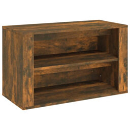 Walplus Shoe Rack Smoked Oak 75X35X45 Cm Engineered Wood - thumbnail 2