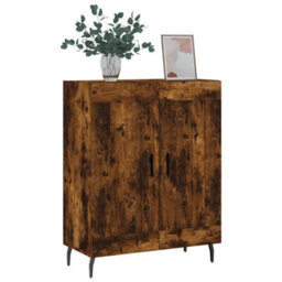 Berkfield Sideboard Smoked Oak 69.5X34X90 Cm Engineered Wood - thumbnail 3
