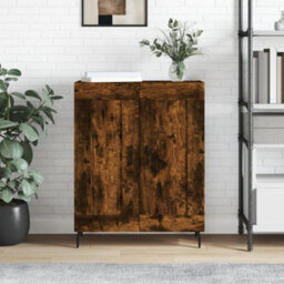 Berkfield Sideboard Smoked Oak 69.5X34X90 Cm Engineered Wood - thumbnail 1