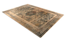 RugsX Wool Carpet Omega Mamluk Rosette Vintage Cream 135X200 Cm - thumbnail 3