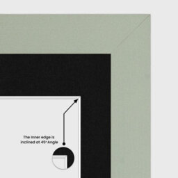 AK Frames 80X70Cm Green Modern Multi Photo Frame With Black Mount - Holds 20 Apertures (18X) 6X4, (2X) 4X4 Photos - thumbnail 7