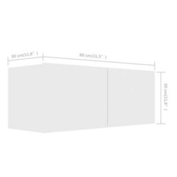 Berkfield 4 Piece Tv Cabinet Set White Engineered Wood - thumbnail 6