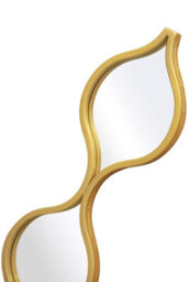 Mirroroutlet The Quinque Gold Metal Framed Tear Drop Garden Wall Mirror 124Cm X 15Cm) - thumbnail 5