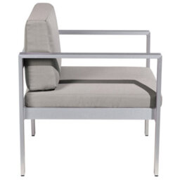 Beliani Garden Armchair Salerno Metal Dark Grey - thumbnail 6