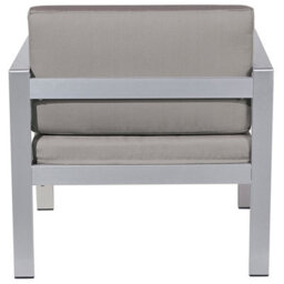 Beliani Garden Armchair Salerno Metal Dark Grey - thumbnail 5