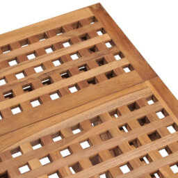 Walplus 3 Piece Folding Outdoor Dining Set Solid Teak Wood - thumbnail 4