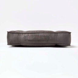 Homescapes Grey Faux Suede Coccyx Cushion - thumbnail 5