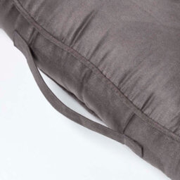 Homescapes Grey Faux Suede Coccyx Cushion - thumbnail 4