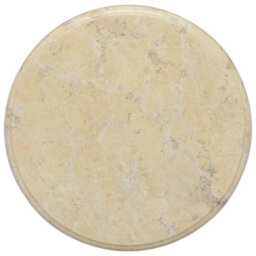 Berkfield Table Top Cream Radius 40X2.5 Cm Marble - thumbnail 1