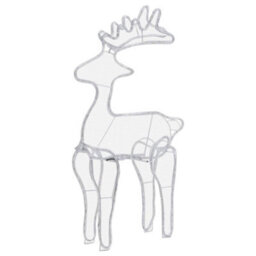 Walplus Reindeer Christmas Decoration With Mesh 306 Leds 60X24X89Cm - thumbnail 6