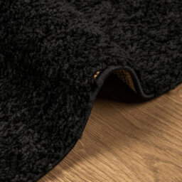 Walplus Shaggy Rug Pamplona High Pile Modern Black 140X200 Cm - thumbnail 6