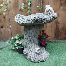 Stone Cast 'bird Nest' Design Garden Birdbath - thumbnail 7