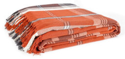 Ehc Highland Large Cotton Throw For Sofa, Double Bed, Armchair, 150Cm X 200Cm, Spice - thumbnail 3