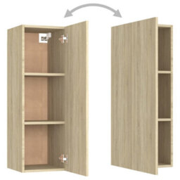 Berkfield Tv Cabinet Sonoma Oak 30.5X30X90 Cm Engineered Wood - thumbnail 6