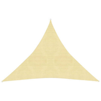Berkfield Sunshade Sail 160 G/m2 Beige 4.5X4.5X4.5 M Hdpe - image 1