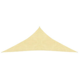 Berkfield Sunshade Sail 160 G/m2 Beige 4.5X4.5X4.5 M Hdpe - thumbnail 2