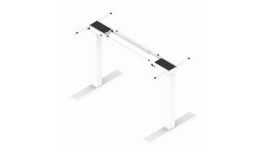 REJS Futuro Compact Adjustable By Electric Drive Metal Desk Frame, Height: 685-1180mm, Width: 900-1200mm - White - image 1