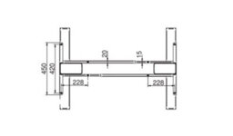 REJS Futuro Compact Adjustable By Electric Drive Metal Desk Frame, Height: 685-1180mm, Width: 900-1200mm - White - thumbnail 4