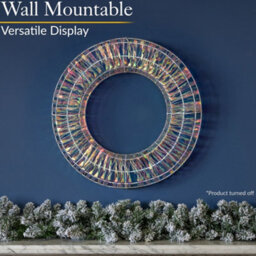 Christow Christmas Warm White Iridescent Led Wreath - thumbnail 5