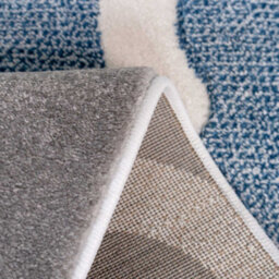 Loomed Navy Blue Grey Modern Trellis Living Area Rug 190X280Cm - thumbnail 6