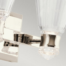 Luminosa Lighting Luminosa Kichler Kayva Integrated Led Wall Lamp Polished Nickel, 3000K, Ip44 - thumbnail 3