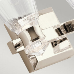 Luminosa Lighting Luminosa Kichler Kayva Integrated Led Wall Lamp Polished Nickel, 3000K, Ip44 - thumbnail 2