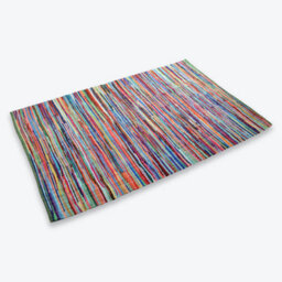 Allure Bath Fashions Chindi Recycled Rag Rug - 70 X 140Cm - thumbnail 1