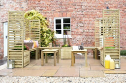 Forest Garden Modular Wooden Garden Seating Set Number 5 - thumbnail 1