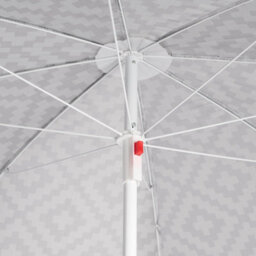 OHS Parasol Umbrella Garden Outdoor Canopy Patio Sun Shade Beach, Grey Geo - 1.8M - thumbnail 9
