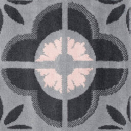 Bravich Hard Wearing Hessian Backed Stair Runner Kitchen Mat - Texas Pink & Grey Floral Tiles - 60X120Cm (2'x4') - thumbnail 9