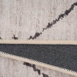 Loomed Beige Grey Trellis Modern Abstract Washable Living Room Area Rug 240Cm X 330Cm - thumbnail 8