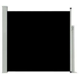 Berkfield Patio Retractable Side Awning 170X300 Cm Black - thumbnail 2