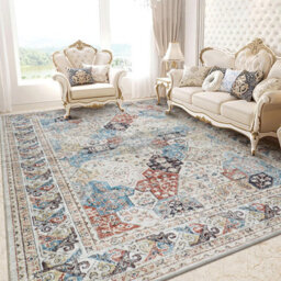 Ameha Non Slip Rugs For Bedroom Living Room Large Coastal Cashmere Area Rugs Indoor Outdoor Floor Carpets 160 X 230 Cm - thumbnail 5