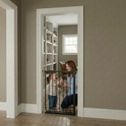 Safetots Super Narrow Baby Gate, 66.5Cm - 74Cm, Black, Child Safety Barrier, Pressure Fit Stair Gate - thumbnail 7