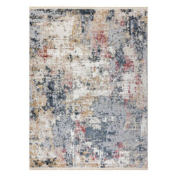 RugsX Distin 0123A Pink / Powder / White Modern Carpet - Abstraction, Vintag 200X290 Cm - thumbnail 3
