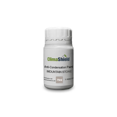 Smartseal Anti-Condensation Paint, Mountain Stone (75Ml Sample) Bathroom, Kitchen, Bedroom Walls & Ceilings - Mould Protection - image 1