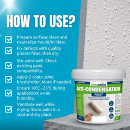Smartseal Anti-Condensation Paint, Mountain Stone (75Ml Sample) Bathroom, Kitchen, Bedroom Walls & Ceilings - Mould Protection - thumbnail 4