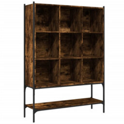 Berkfield Bookcase Smoked Oak 102X30X141.5 Cm Engineered Wood - thumbnail 2
