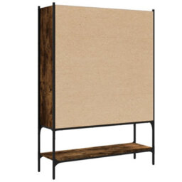 Berkfield Bookcase Smoked Oak 102X30X141.5 Cm Engineered Wood - thumbnail 7