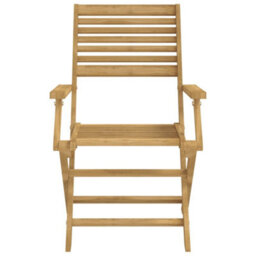 Berkfield Folding Garden Chairs 2 Pcs 54.5X61.5X86.5 Cm Solid Wood Acacia - thumbnail 5