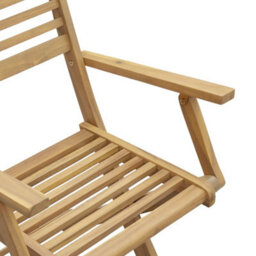 Berkfield Folding Garden Chairs 2 Pcs 54.5X61.5X86.5 Cm Solid Wood Acacia - thumbnail 9