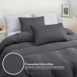 Pamposh Super King Size Duvet Cover Set Pre-Washed Microfibre Bedding Set Lightweight Premium Quilt Cover Set With Zipper Closure - thumbnail 4