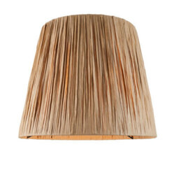 Luminosa Lighting Luminosa Layered Leaf Ivory Crackle Glaze Table Lamp With Natural Raffia Raffia Shade 32Cm B22 - thumbnail 7