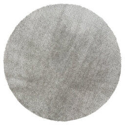 Livabliss Round Cloudy Shaggy-Solid Color Dark Grey Plush Soft Pile Living Bedroom Rug 120 X 120 Cm Easy Care, Non Shedding - thumbnail 1