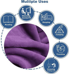 Casabella Deluxe Soft Faux Fur Mink Fleece Throw Blanket - thumbnail 3