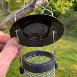 Selections Large Hanging Metal Peanut Bird Feeder - thumbnail 4