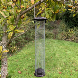 Selections Large Hanging Metal Peanut Bird Feeder