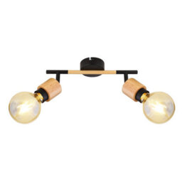 Luminosa Lighting Luminosa Jorna Twin Ceiling Spotlight Matt Black 2X E27 - thumbnail 3