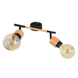 Luminosa Lighting Luminosa Jorna Twin Ceiling Spotlight Matt Black 2X E27 - thumbnail 2